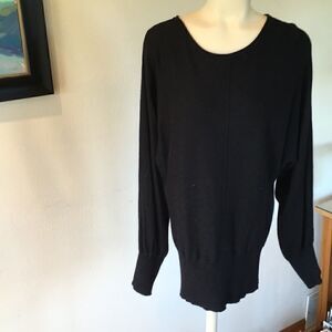 Angora Kenneth Cole Reaction sweater batwing blk M